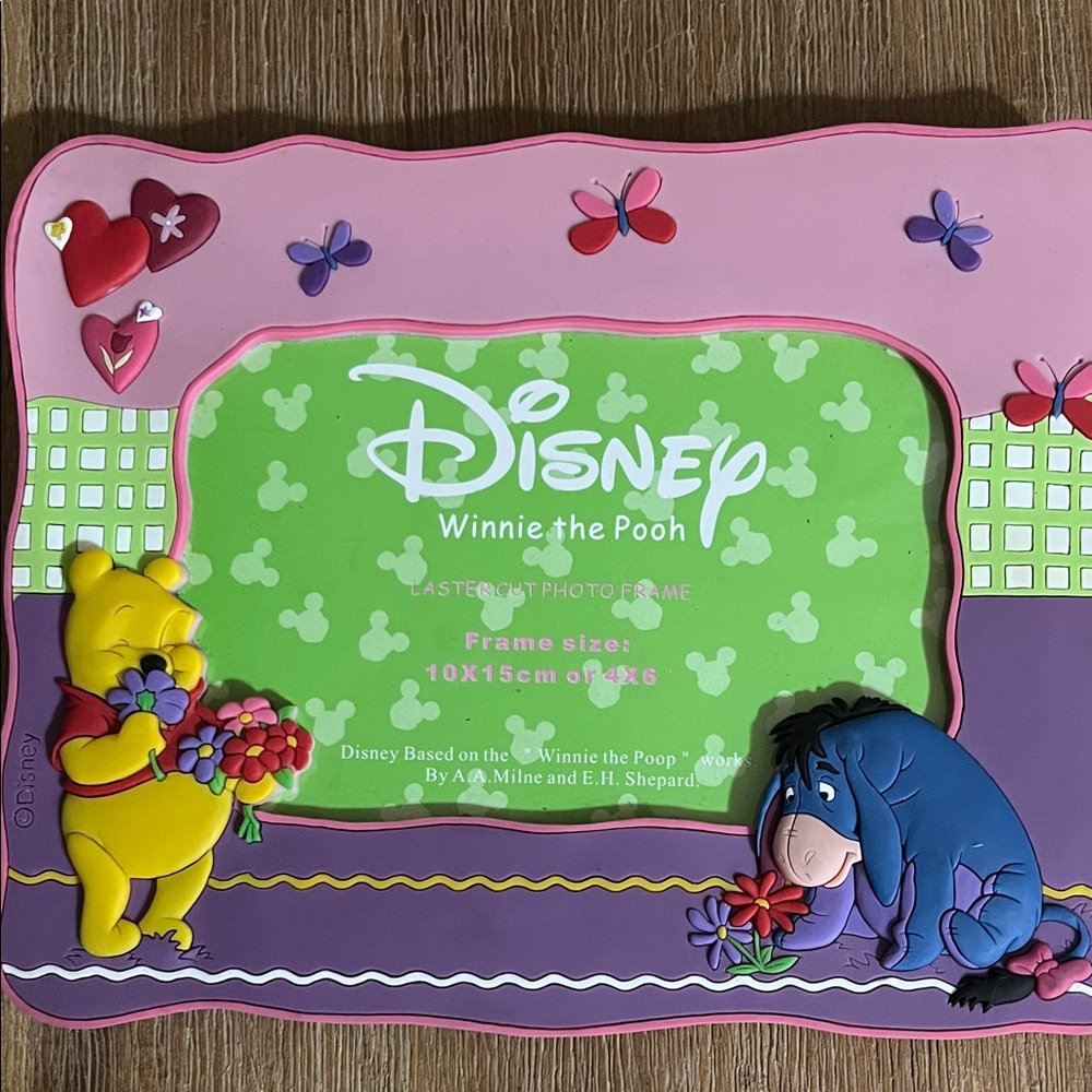 Disney Winnie the Pooh Pink and Purple Kids Photo Frame